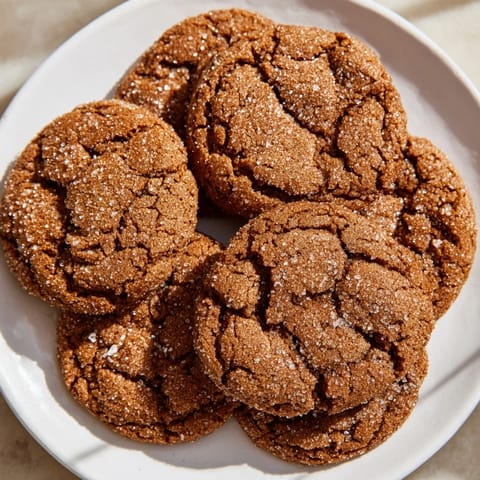Molasses Chewy Gingerbread Cookies