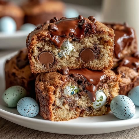 1. Colorful Cadbury Mini Egg Easter Chocolate Chip Cookies with chewy centers and crunchy candy shell surprises.  