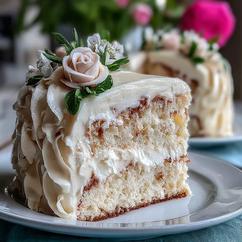 Vanilla Sheet Cake Buttercream Flowers