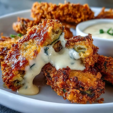 Golden air fryer pickle fries ready to be dipped in zesty, bold spicy mayo.