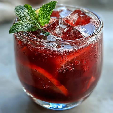 Tangy beet-infused natural pink lemonade served tall with ice.