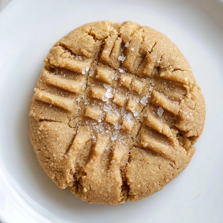 Close-up of a stack of homemade peanut butter cookies, showing the delightful, nutty texture.