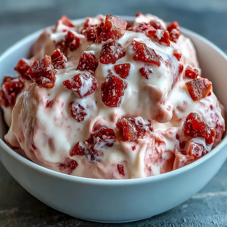 Homemade Strawberry & Banana Yoghurt Clusters stacked on a tray, highlighting crisp freeze-dried fruit pieces pressed into creamy frozen yogurt bites for a refreshing treat.