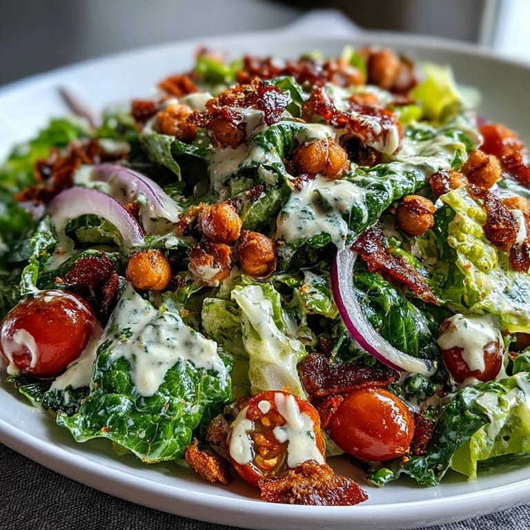 A satisfying vegan Caesar salad, perfect for a healthy lunch with homemade croutons.